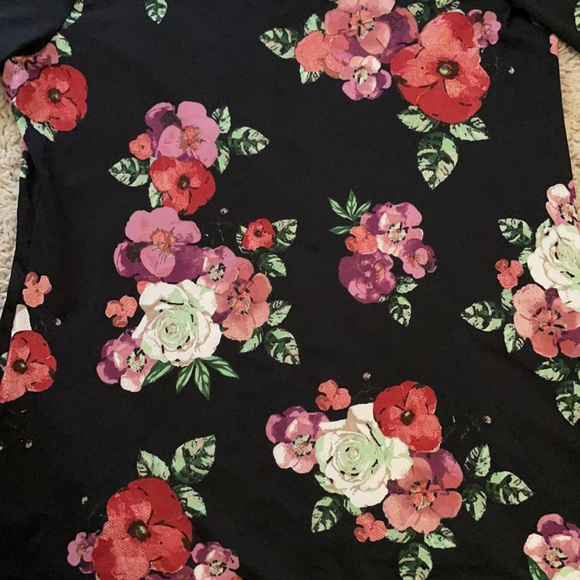 Black floral dress - Picture 4 of 4